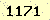 請輸入此驗證碼 : 1171