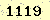 請輸入此驗證碼 : 1119