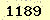 請輸入此驗證碼 : 1189