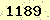 請輸入此驗證碼 : 1189