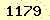 請輸入此驗證碼 : 1179