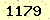請輸入此驗證碼 : 1179