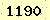 請輸入此驗證碼 : 1190