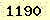 請輸入此驗證碼 : 1190