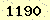 請輸入此驗證碼 : 1190