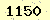 請輸入此驗證碼 : 1150