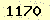 請輸入此驗證碼 : 1170