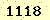 請輸入此驗證碼 : 1118