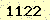 請輸入此驗證碼 : 1122