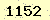 請輸入此驗證碼 : 1152