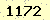 請輸入此驗證碼 : 1172