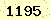 請輸入此驗證碼 : 1195