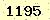 請輸入此驗證碼 : 1195