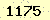 請輸入此驗證碼 : 1175