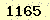 請輸入此驗證碼 : 1165
