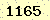 請輸入此驗證碼 : 1165