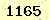 請輸入此驗證碼 : 1165