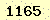 請輸入此驗證碼 : 1165