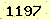 請輸入此驗證碼 : 1197