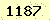 請輸入此驗證碼 : 1187