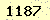請輸入此驗證碼 : 1187