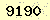 請輸入此驗證碼 : 9190