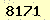 請輸入此驗證碼 : 8171