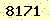 請輸入此驗證碼 : 8171