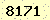 請輸入此驗證碼 : 8171