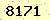 請輸入此驗證碼 : 8171