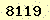 請輸入此驗證碼 : 8119