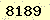 請輸入此驗證碼 : 8189