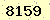 請輸入此驗證碼 : 8159