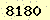 請輸入此驗證碼 : 8180