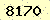 請輸入此驗證碼 : 8170