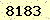 請輸入此驗證碼 : 8183