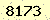 請輸入此驗證碼 : 8173