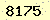 請輸入此驗證碼 : 8175
