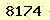 請輸入此驗證碼 : 8174