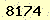 請輸入此驗證碼 : 8174
