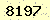 請輸入此驗證碼 : 8197