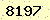 請輸入此驗證碼 : 8197