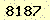 請輸入此驗證碼 : 8187