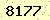 請輸入此驗證碼 : 8177