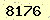 請輸入此驗證碼 : 8176