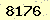 請輸入此驗證碼 : 8176