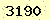 請輸入此驗證碼 : 3190
