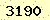 請輸入此驗證碼 : 3190
