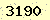 請輸入此驗證碼 : 3190