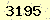 請輸入此驗證碼 : 3195